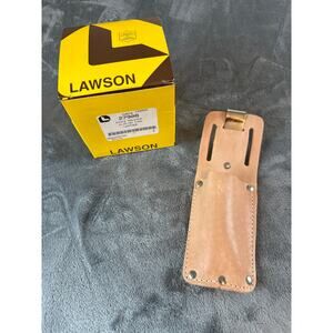 Lawson 27908 knife holster clip on type leather made in USA new in box
